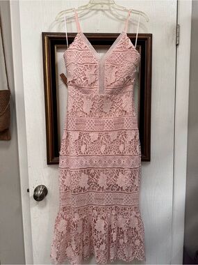 Two Sisters The Label Estelle Midi Dress- Blush Pink